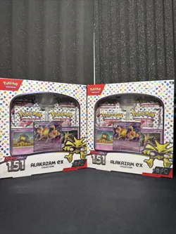 Pokemon TCG Scarlet & Violet 151 Alakazam ex Collection Booster Box New 2 Boxes - Image 1