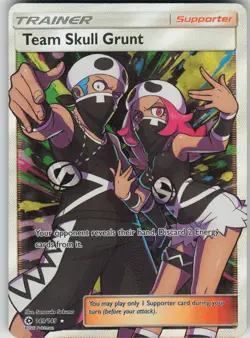 Pokemon TCG Team Skull Grunt (Full Art) Ultra Rare SM Base Set 149/149 - Image 1
