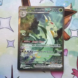 Pokemon Serperior ex 164/086 Holo Special Illustration Rare Sv: Black Bolt NM - Image 1