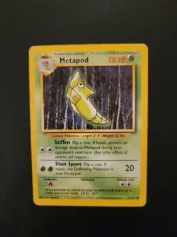 Metapod 54/102 Base Set Unlimited Pokemon TCG - Image 2