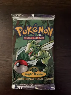 1999 Pokemon Jungle Booster Factory Sealed Pack Scyther Heavy 21.38g - Image 2