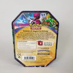Pokemon EX Rayquaza 2015 TIN ONLY & Assorted Token Coin Condition Marker GX Lot - Image 3