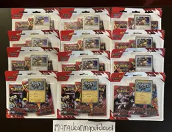 SEALED Lot of (12) Pokemon TCG Scarlet & Violet Destined Rivals 3-Pack Blister - Image 1