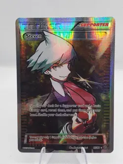 Pokemon TCG Steven Full Art Trainer Ultra Rare Holo XY Ancient Origins 95/98 - Image 1
