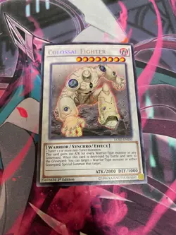 YUGIOH - COLOSSAL FIGHTER - SECRET RARE - LC5D - 1ST ED - NM - Image 1