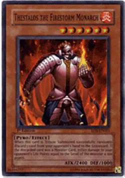 Yugioh! HP Thestalos the Firestorm Monarch - RDS-EN021 - Super Rare - 1st Editio - Image 1