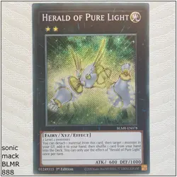 Herald of Pure Light - BLMR-EN078 - Secret Rare 1st Edition Yugioh - Image 1
