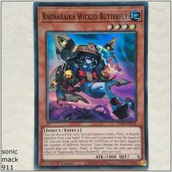 Ragnaraika Wicked Butterfly - INFO-EN018 - Super Rare 1st Edition Yugioh - Image 1