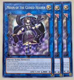 Moon of the Closed Heaven x3 INFO-EN098 Yugioh! 1st Ed Common Playset - Image 1
