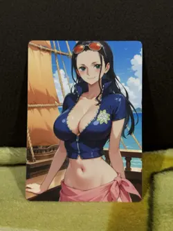 R18+ UNCENSORED BOA HANCOCK ONE PIECE ANIME WAIFU CARD (ASK FOR PHOTO OF BACK) - Image 1