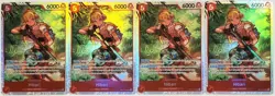 One Piece TCG Hibari OP11-010 SR A Fist of Divine Speed Playset x4 NM/M - Image 1