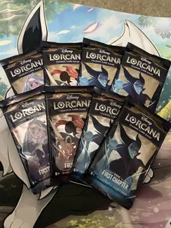 8x Disney Lorcana TCG The First Chapter Sealed Booster Pack - RANDOM ART - Image 1