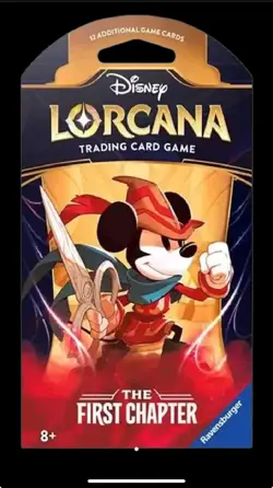 Disney Lorcana TCG The First Chapter Booster Blister Sealed (1) One Blister Pack - Image 1