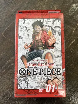 Bandai One Piece Card Game Straw Hat Pirates Starter Deck ST-01 English Sealed 811039038243 - Image 1