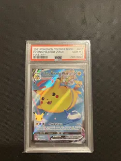 Pokemon 2021 Flying Pilachu Celebrations Pokemon Card VMAX 007 PSA 10 - Image 1