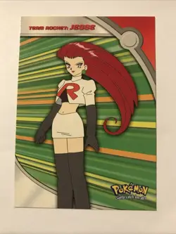 Topps 1999 Team Rocket Jesse Pokemon TV Card HV2 Blue Label - Image 1