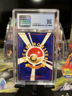 CGC 9 MINT Rocket's Moltres Japanese Gym Heroes 146 Holo Pokemon Card Swirl - Image 3