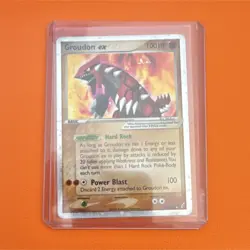 Pokemon TCG Groudon ex 93/100 EX Crystal Guardians Ultra Rare Holo 100 HP Card - Image 1