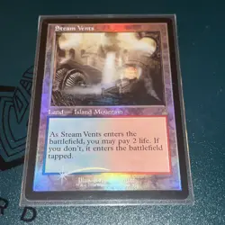 Steam Vents (Retro Frame) Ravnica Remastered Foil - Magic the Gathering NM - Image 1