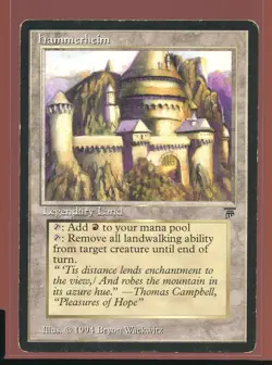 Hammerheim Uncommon Pl Land Legends 1994 Magic the Gathering MTG - Image 1
