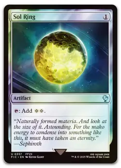 Sol Ring (0357) (Surge Foil) #357 (NM) Final Fantasy FIC Magic MTG - Image 1