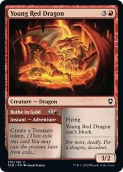 Young Red Dragon 210 Commander Legends: Battle for Baldur's Gate * - Image 1