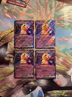 Pokemon Mimikyu EX Journey Together JTG Holo RR Card 069/159 4 Card Set NM - Image 1