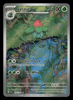 Pokemon Ivysaur - Illustration Rare SV: Scarlet & Violet 151 167/165 NM Holo - Image 1