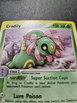 Pokemon EX Sandstorm Cradily Holo Rare 3/100 NEAR MINT - Image 2