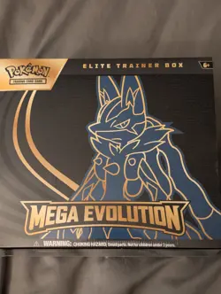 Pokemon TCG Mega Evolution Elite Trainer Box ETB Lucario FACTORY SEALED - Image 1