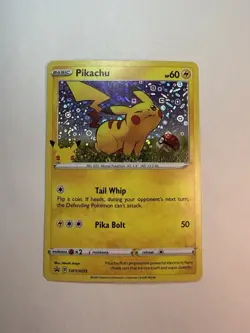 Pikachu SWSH039 SWSH: Sword & Shield Promo Cards Cosmos Holo - Image 1