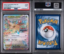 2025 POKEMON PRE EN EVOLUTIONS SURPRISE BOX EXCLUSIVELEAFEON EX 006 PSA 9 - Image 1