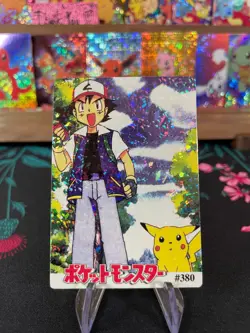 Pikachu Ash #380 Pokemon Vintage Prism Vending Sticker NM US SELLER - Image 1