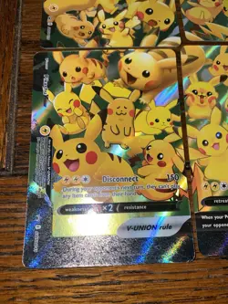 Pokemon Pikachu V-Union SWSH Black Star Promo Set of 4 NM Rare Holo Sword Shield - Image 5