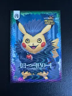 Deathnote (Pikachu) #148 - Wave Holo - Electric Pikachu Cosplay - Pokemon - Image 1