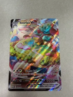 Pokemon Snorlax VMAX Ultra Rare Full Art Holo Sword & Shield 142/202 HP 340 - Image 1