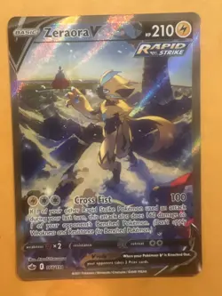 Zeraora V Alt Art Ultra Rare Pokemon Chilling Reign 166/198 NM - Image 1