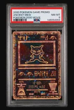 2000 Promo Pokemon 2000 Movie Ancient Mew PSA 8 NM-MT - Image 1