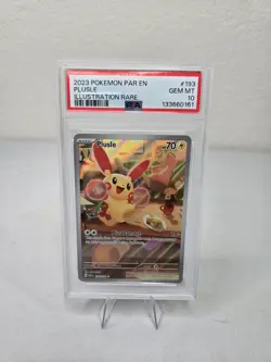 2023 Pokemon Paradox Rift Illustration Rare #193 Plusle PSA 10 - Image 1