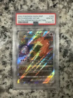2022 Pokemon SWSH BSP FA/Charizard VSTAR Ultra-Premium Collection PSA 10 - Image 1