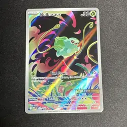 Pokemon Bulbasaur Mega Evolution Stamped 133/132 Holo Illustration Rare NM - Image 1