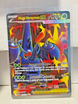 Mega Heracross EX 108/094 Phantasmal Flames SR Full Art English Pokemon TCG - NM - Image 1