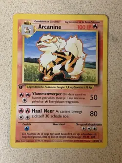 Arcanine DUTCH 023/102 1st Edition Base Set DUTCH Pokemon - Image 1