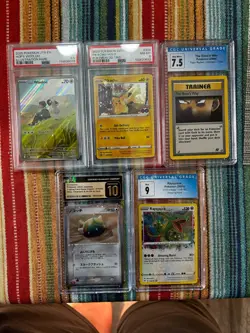 Pokemon Graded Card Lot CGC PSA - Dunsparce 10, Rayquaza 9, Pikachu, Wooloo - Image 1