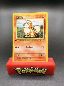 Pokemon Base Set - German 1st Edition - 28/102 Growlithe/Fukano LP - Image 1