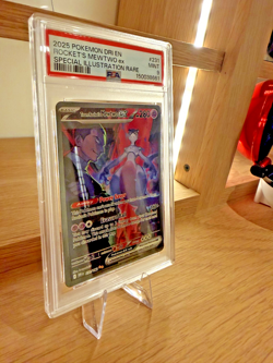 Pokemon Team Rocket’s Mewtwo ex 231/182 SV10 Destined Rivals Secret Rare PSA 9 M - Image 2