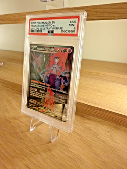 Pokemon Team Rocket’s Mewtwo ex 231/182 SV10 Destined Rivals Secret Rare PSA 9 M - Image 3