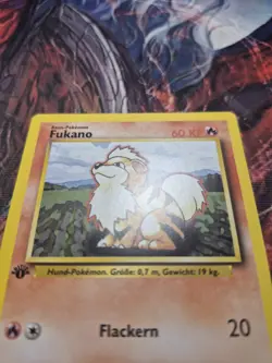 Pokemon Base Set - German 1st Edition - 28/102 Growlithe/Fukano NM/LP - Image 2