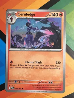 Pokemon Phantasmal Flames 020/094 Ceruledge NM Non Holo - Image 1