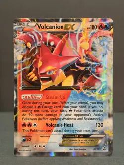 Pokemon TCG – Volcanion EX Promo XY173 – Ultra Rare – LP Condition - Image 1